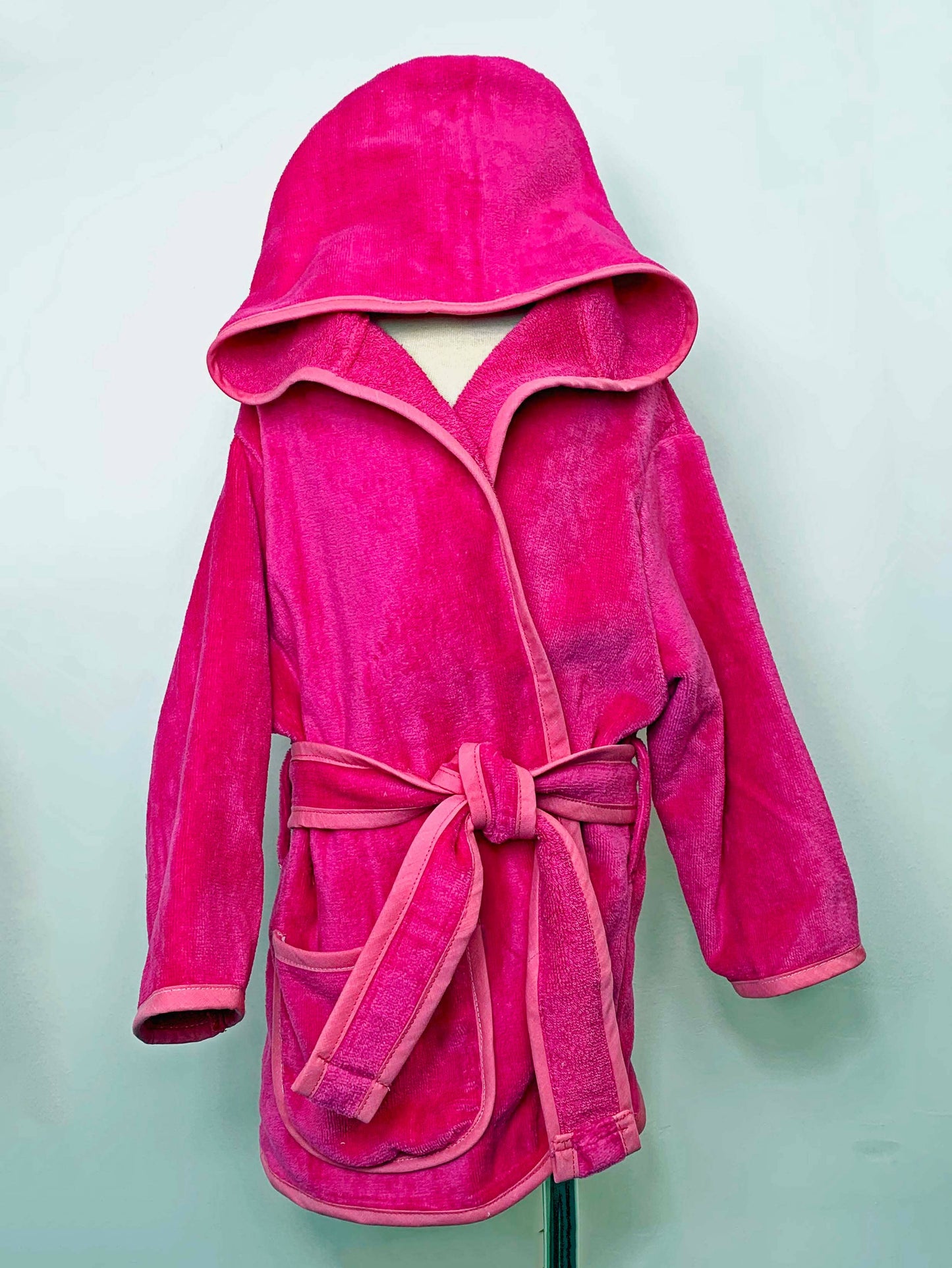 Kids Hooded Cotton Terry Velour Robes USA Made-Style120
