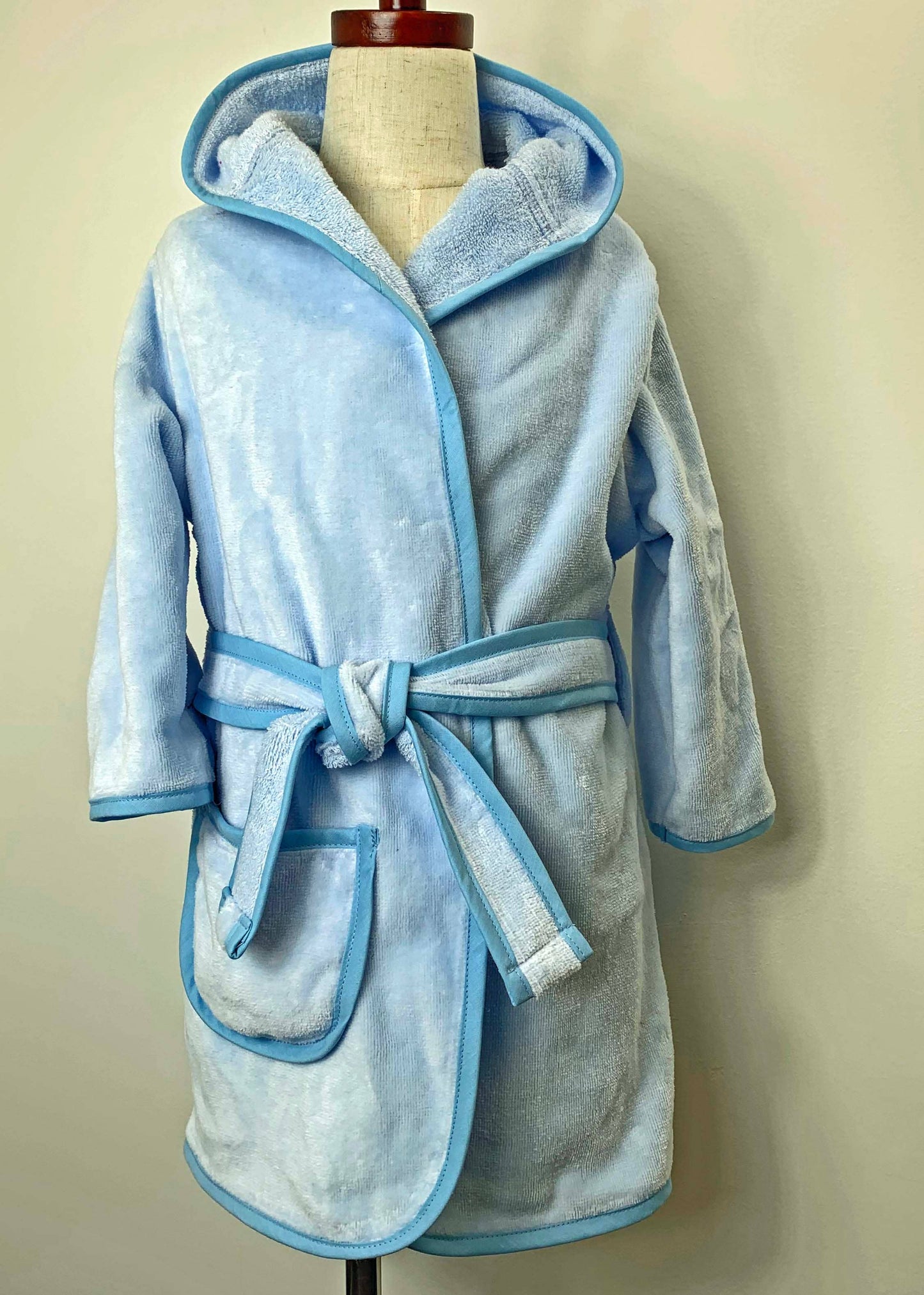 Kids Hooded Cotton Terry Velour Robes USA Made-Style120