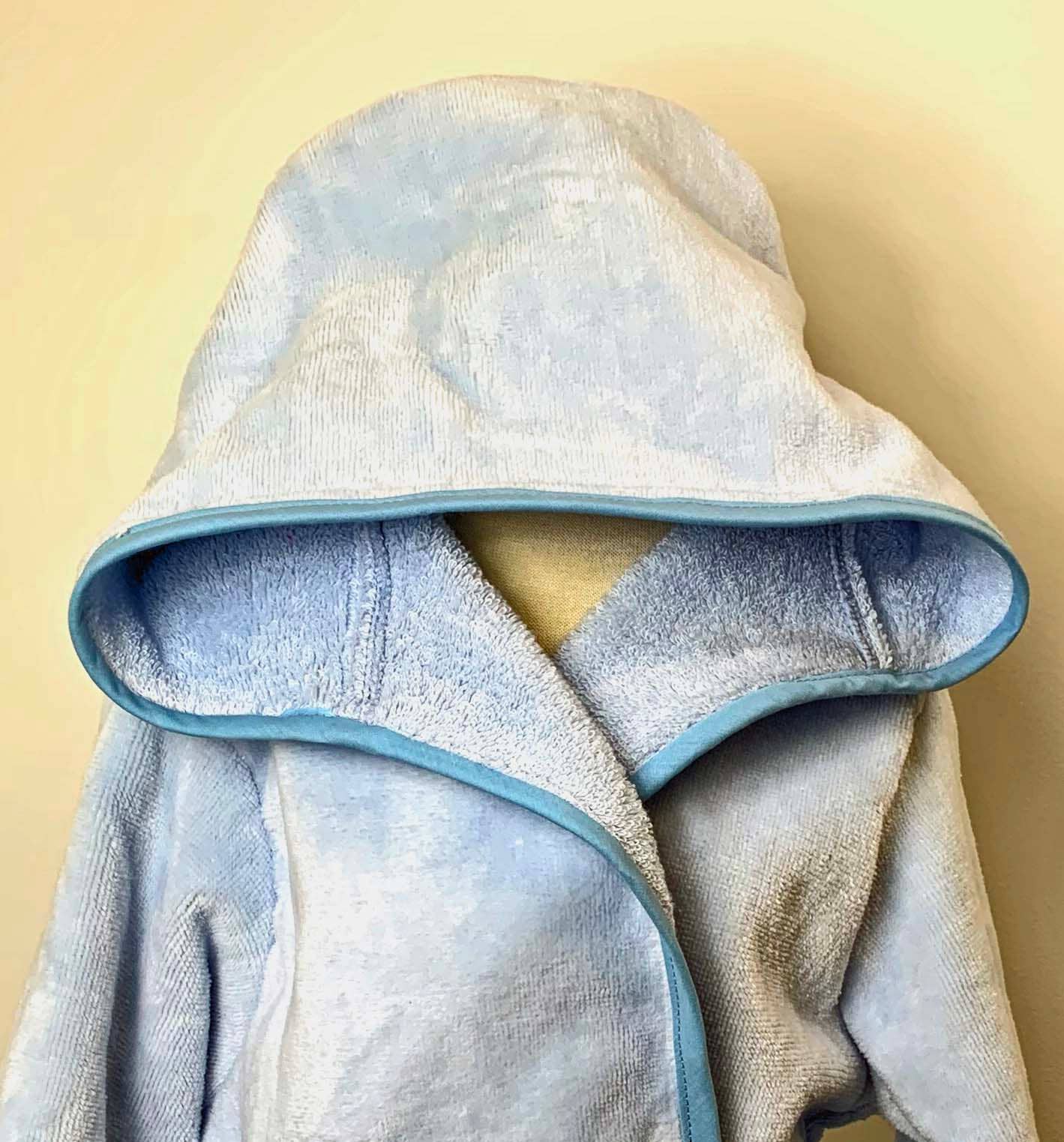 Kids Hooded Cotton Terry Velour Robes USA Made-Style120
