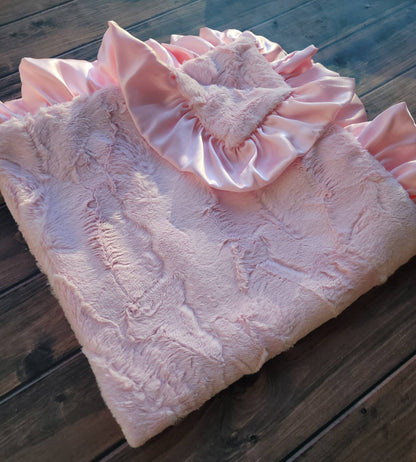 Pink Mink Baby Blanket - Tiniboo