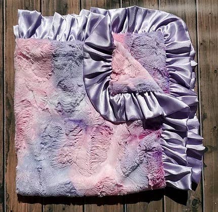 Purple Tie Dye Baby Blanket - Tiniboo