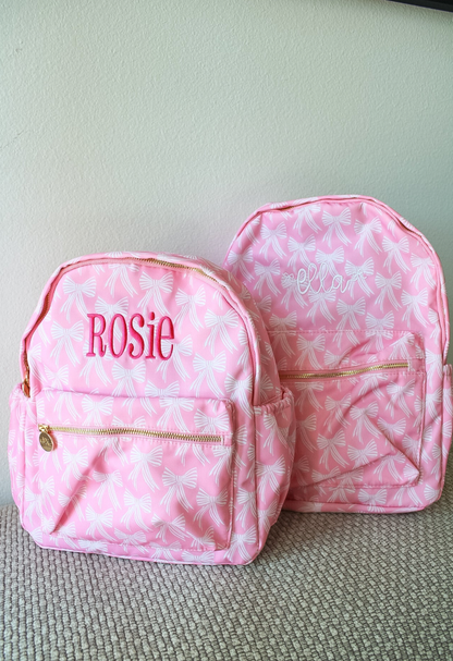 Pink Bow Backpack
