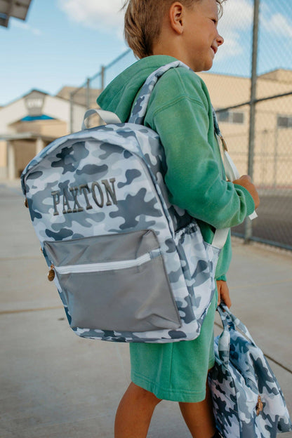 Grey Camo Backpack