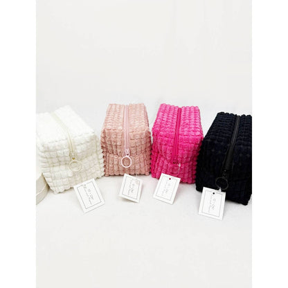 Soft Puff Textured Light Weight Cosmetic Bag