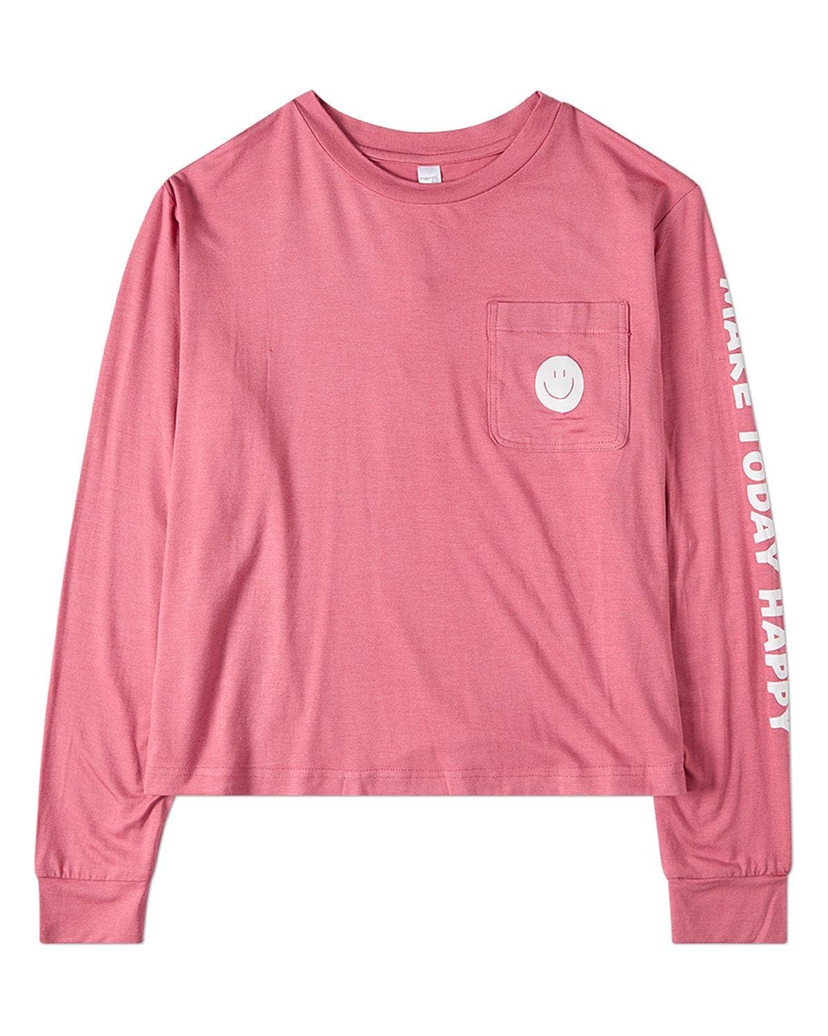 Make Today Happy Smiley Long Sleeve T-Shirt