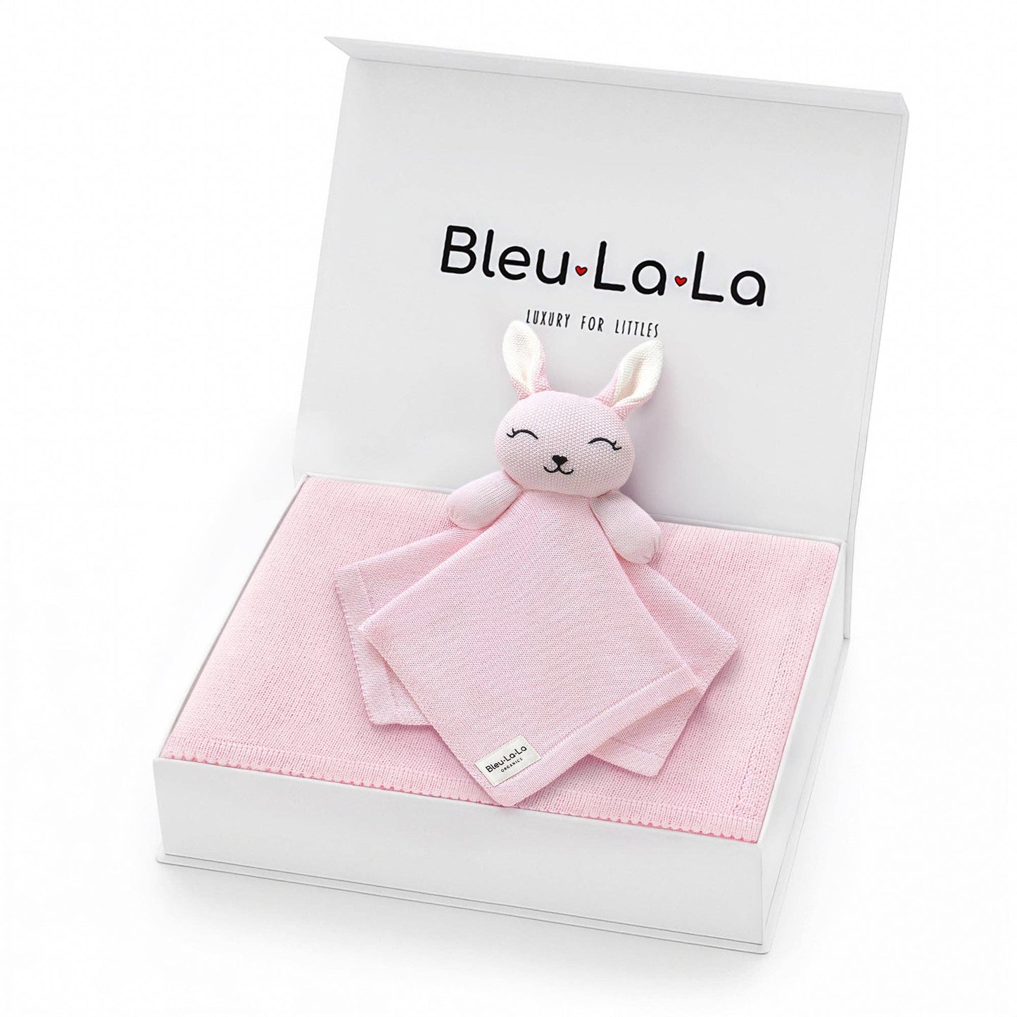 Blanket and Lovey Security Blanket Organic Cotton Gift Set