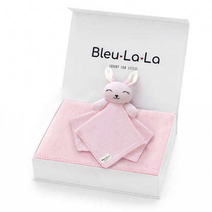 Blanket and Lovey Security Blanket Organic Cotton Gift Set