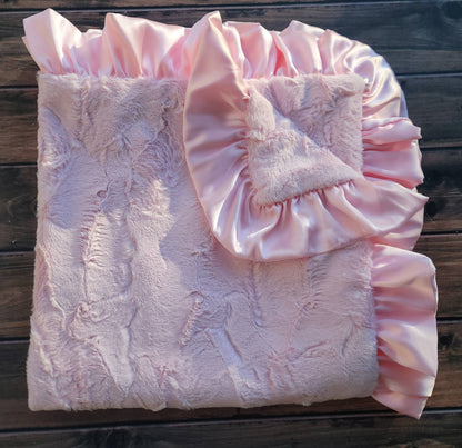 Pink Mink Baby Blanket - Tiniboo