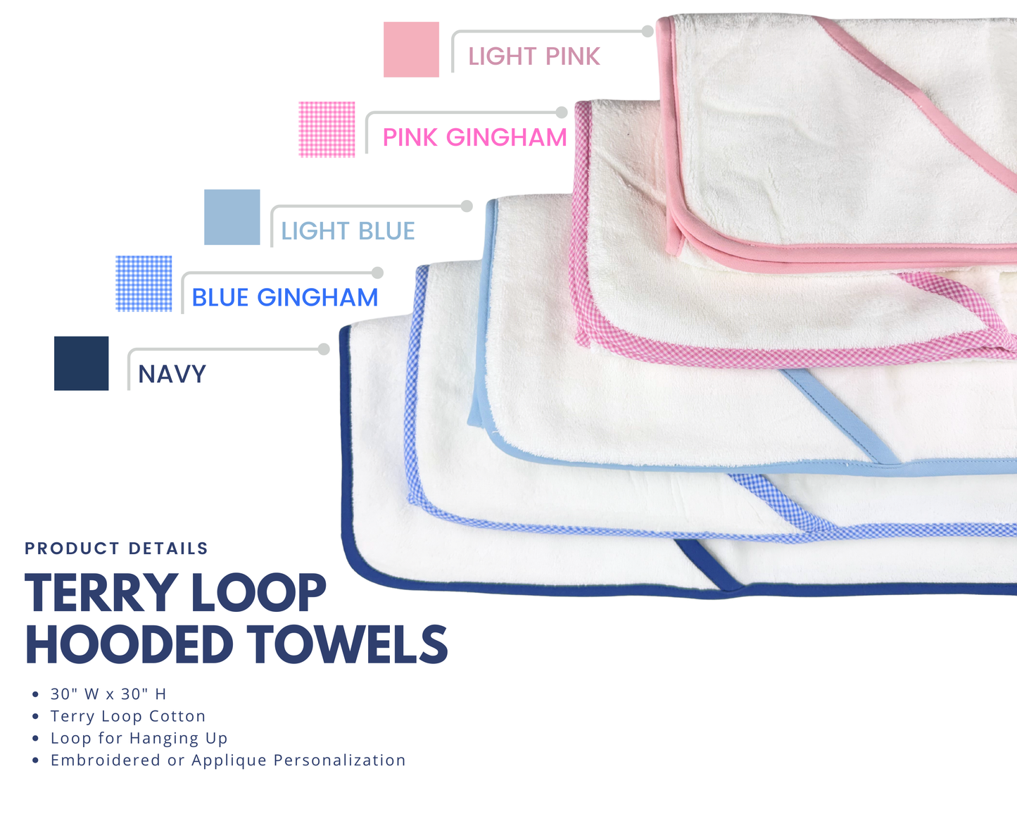 Hooded Terry Bath Towel for Baby and Toddlers | Plush Terry
