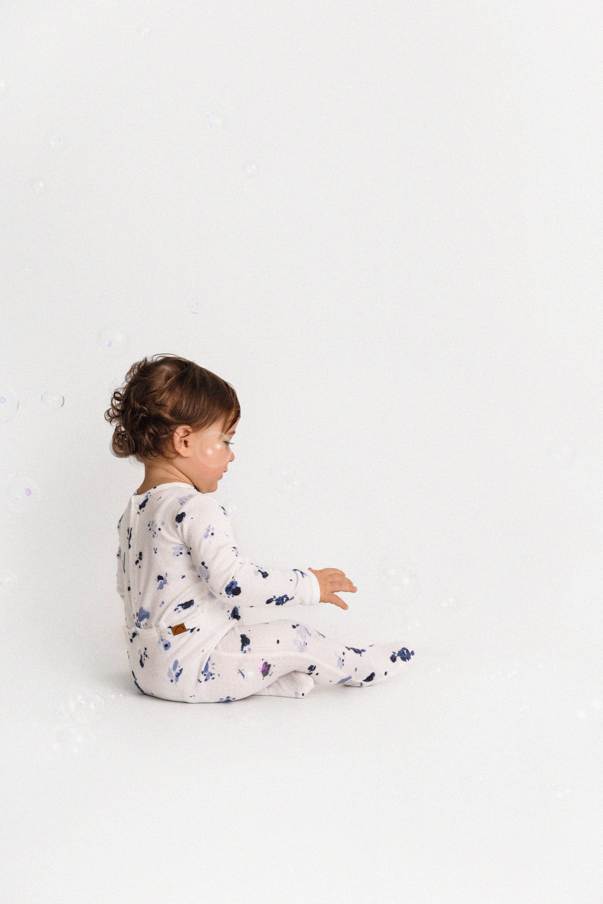 Abstract Pointelle Footie - Tiniboo
