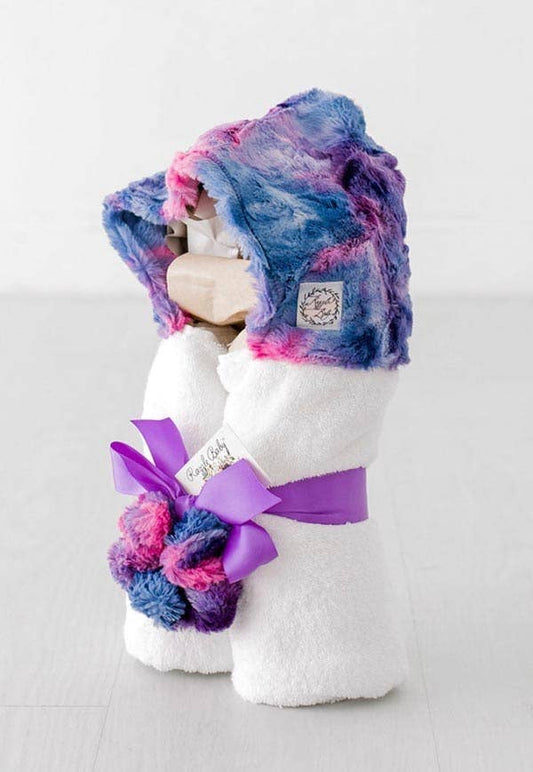 Pastel Tie Dye White Towel - Tiniboo