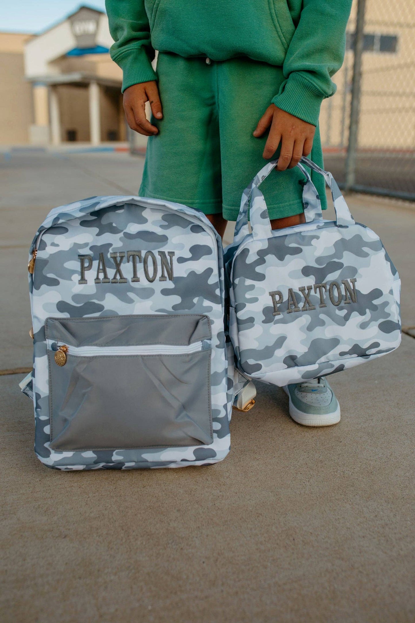 Grey Camo Backpack