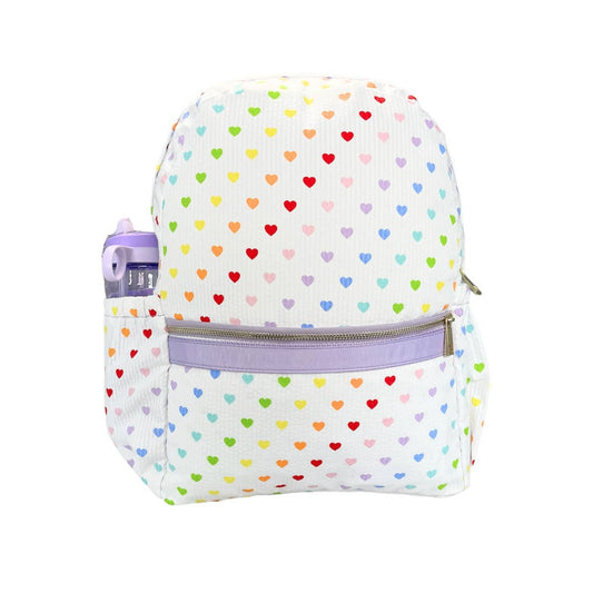 Tiny Hearts Medium Backpack w/ Pocket - Tiniboo