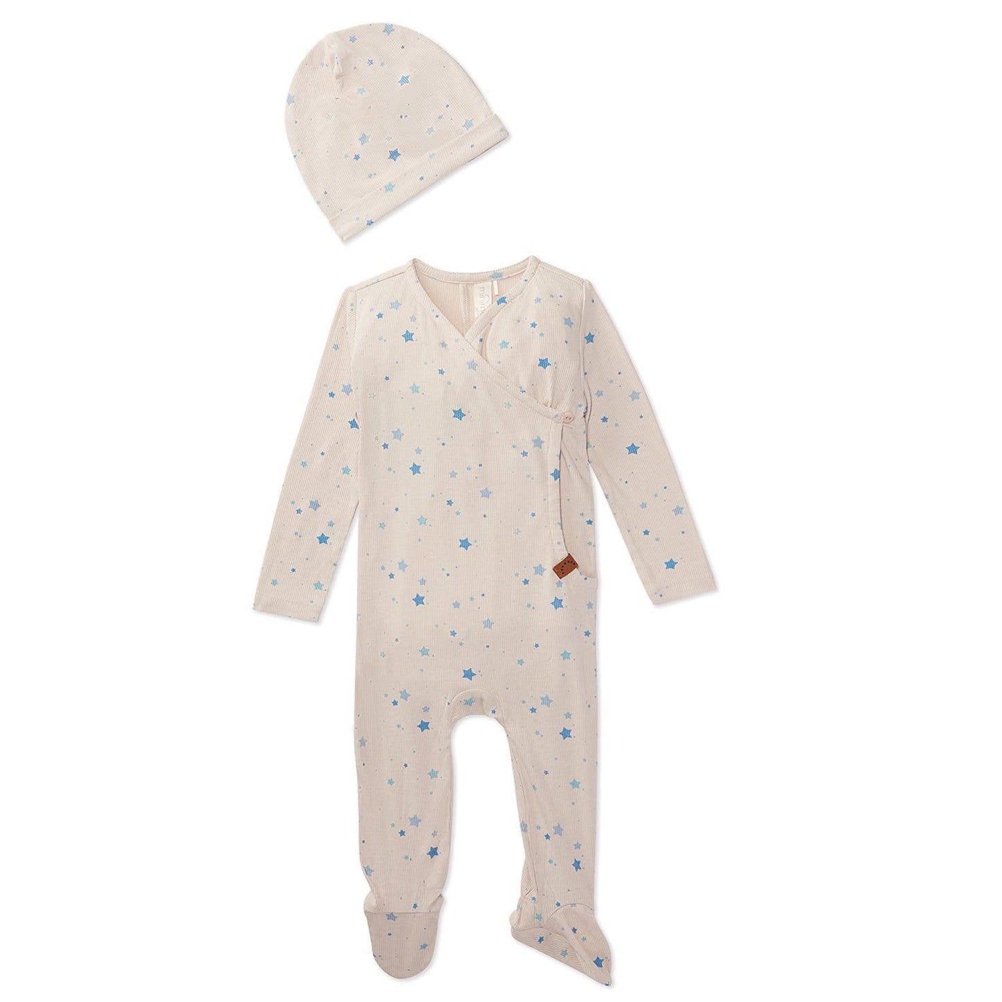 Ribbed Star 2 Pc Footie Set