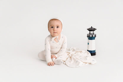Lighthouse Pointelle 4 Pc Footie Set - Tiniboo