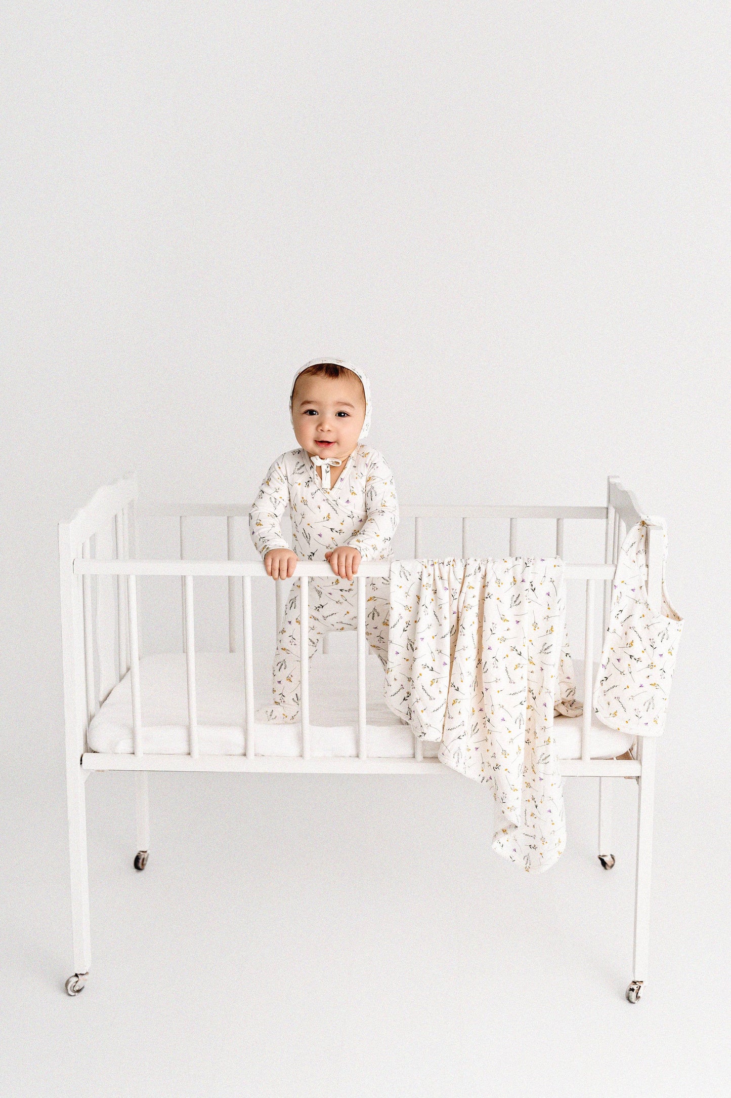 Pretty Petals Pointelle 4 Pc Footie Set - Tiniboo