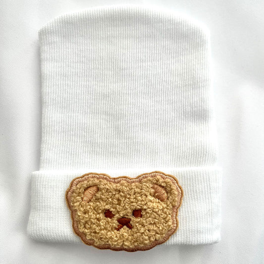 Brown Teddy Bear Hospital Hat - Tiniboo