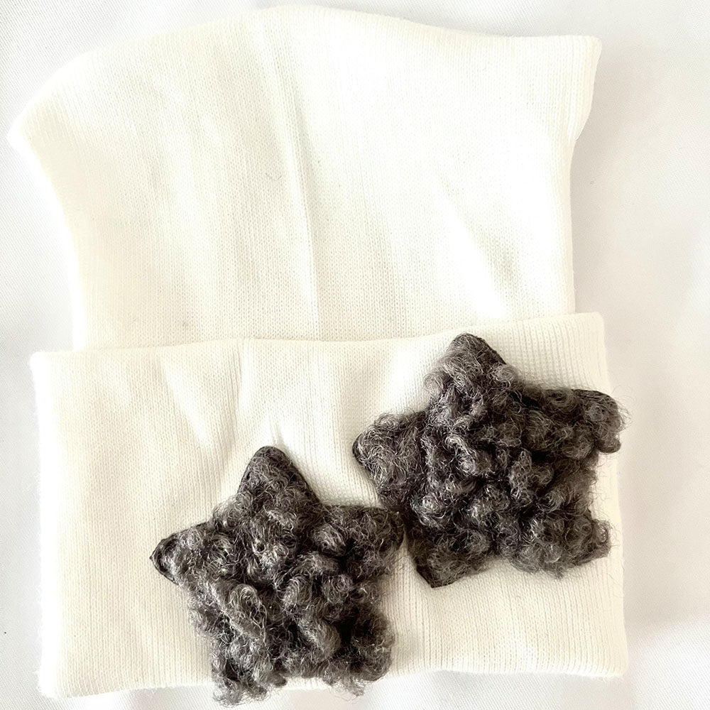 Double Gret Star Hospital Hat - Tiniboo
