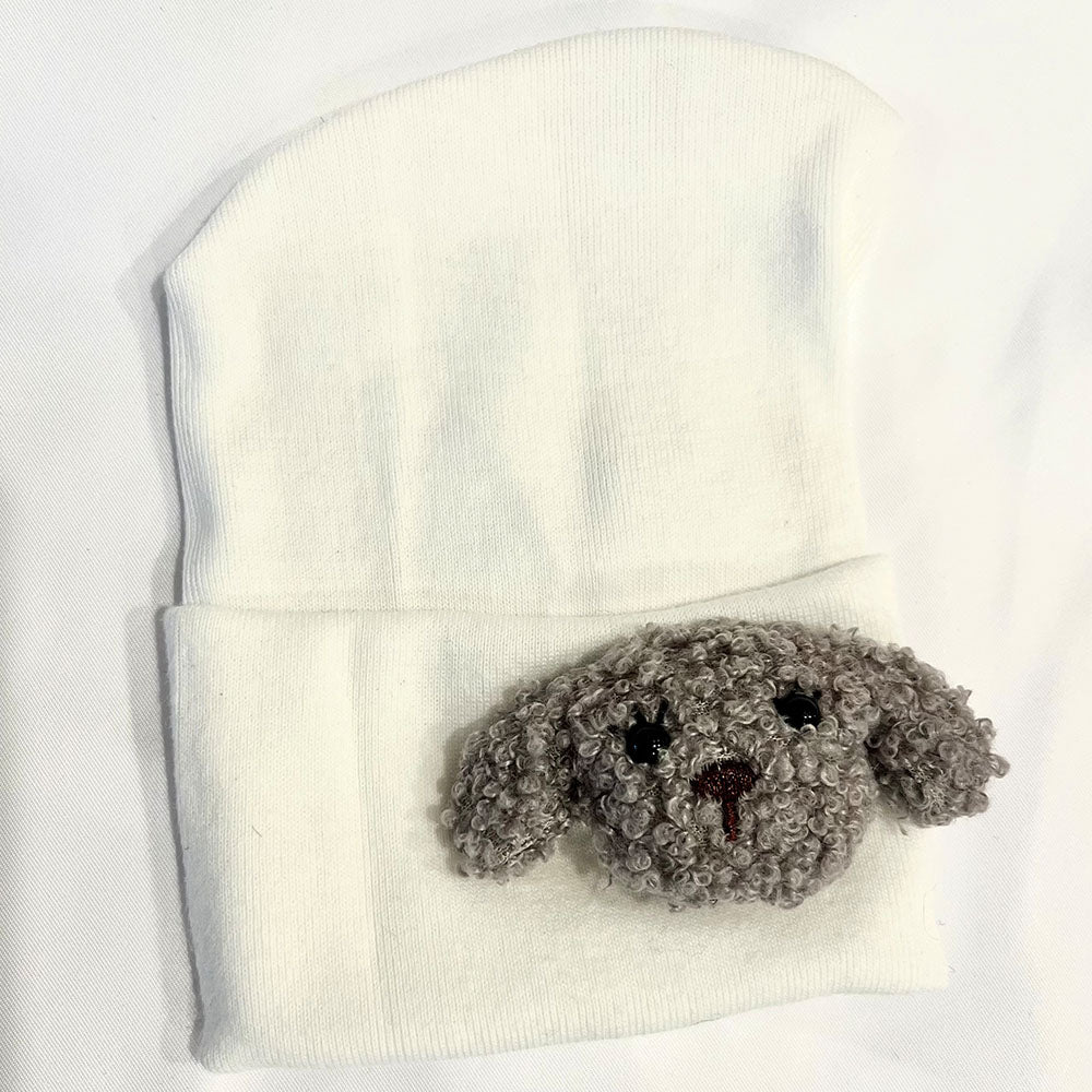 Grey Dog Hospital Hat - Tiniboo