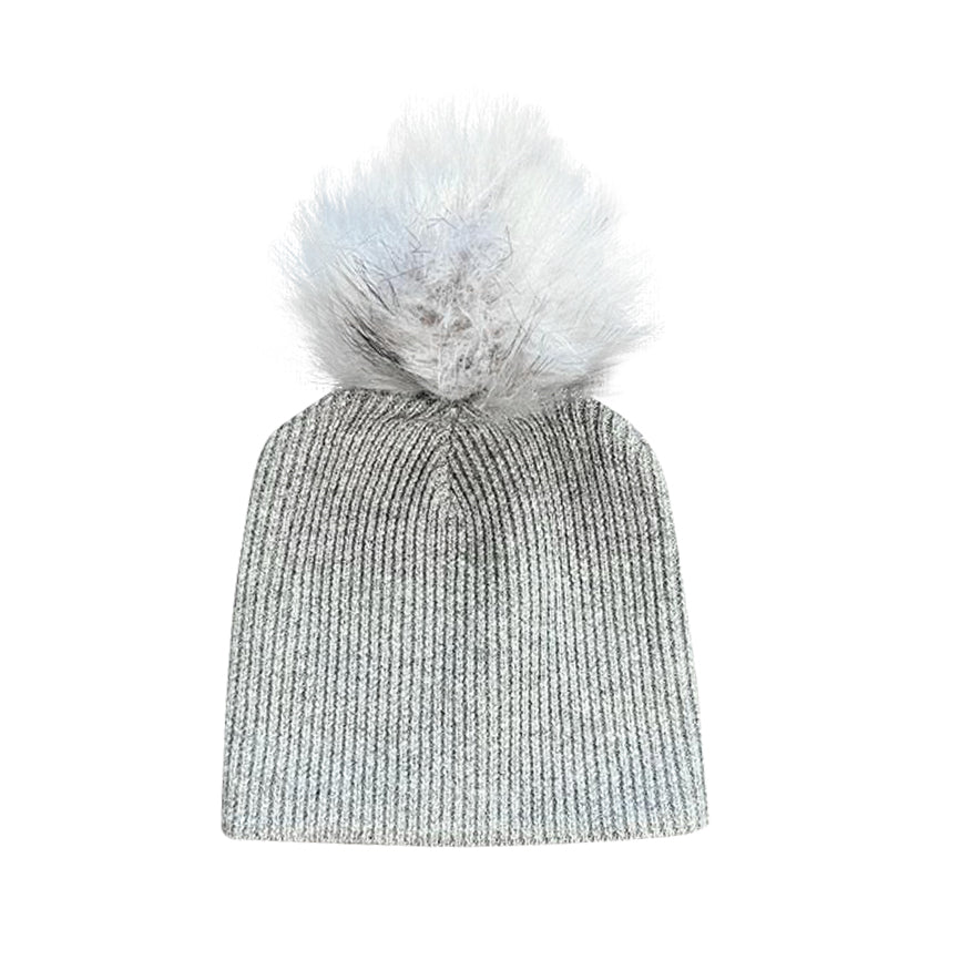Grey Waffle Knit Hat - Tiniboo