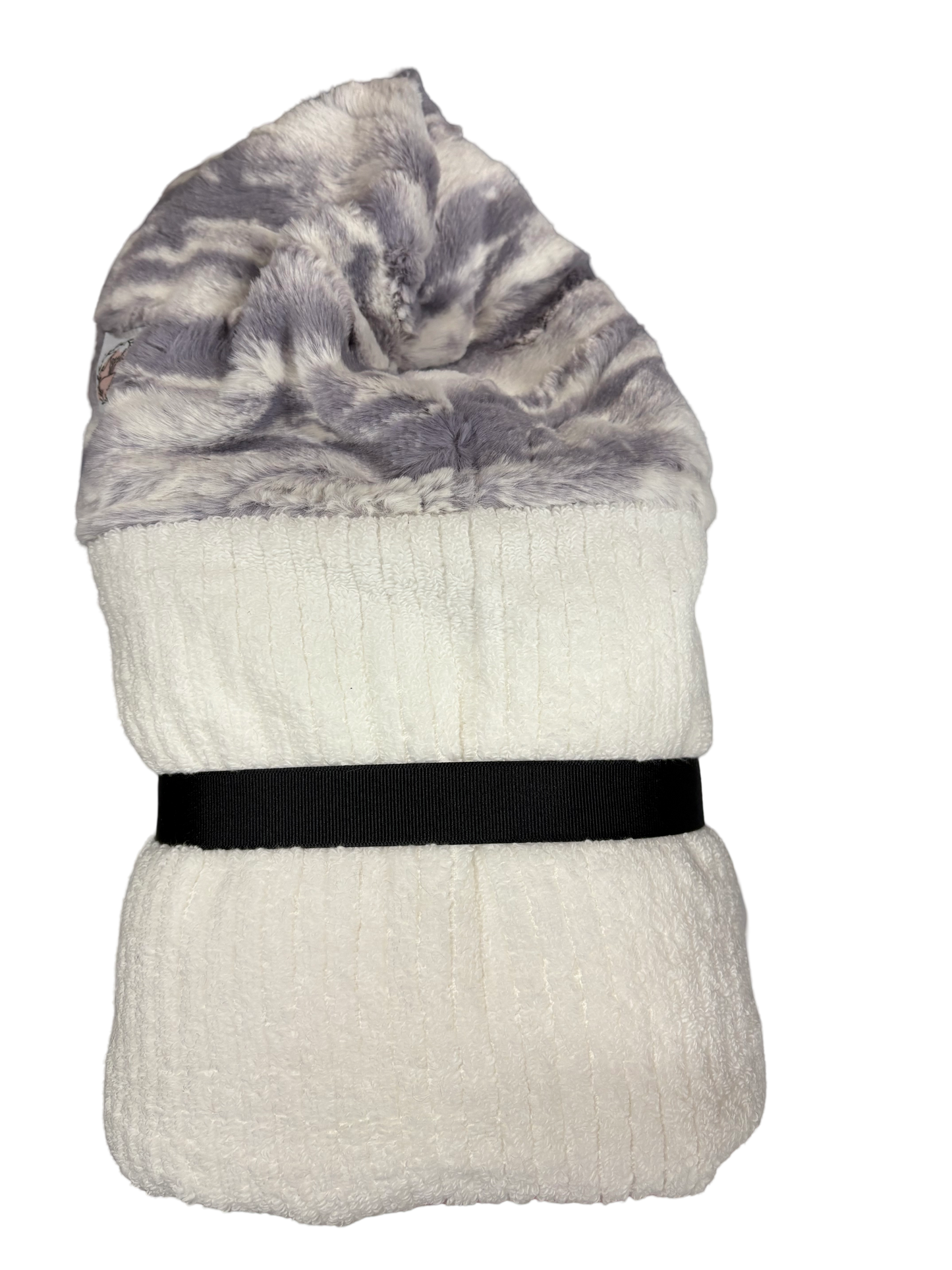 Grey Marble White Towel - Tiniboo