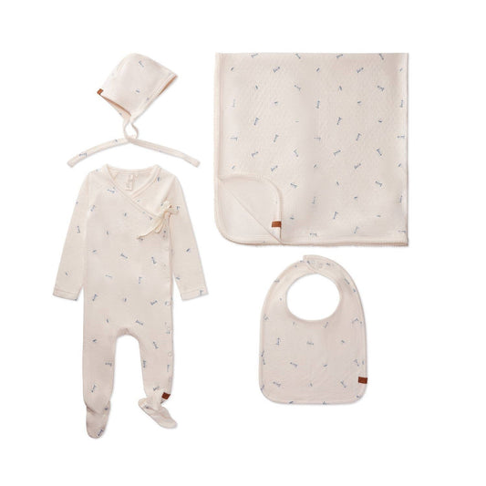 Lighthouse Pointelle 4 Pc Footie Set