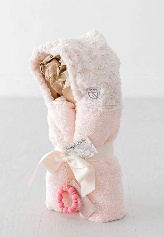 Pink Hooded Towel - Tiniboo