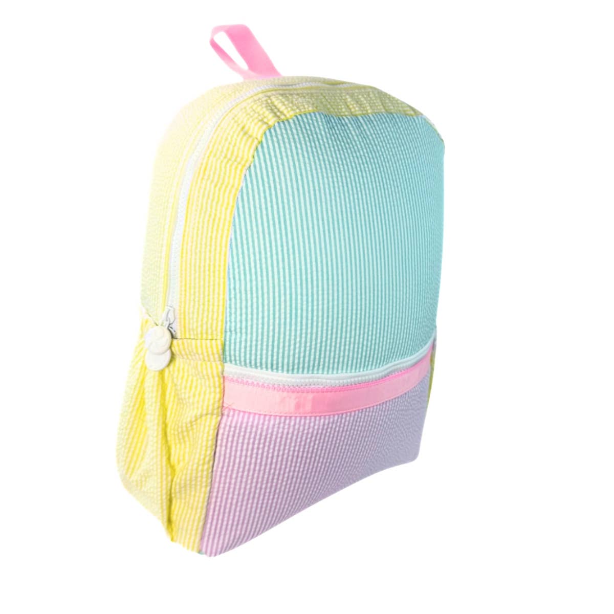 1989 Seersucker Medium Backpack w/ Pocket
