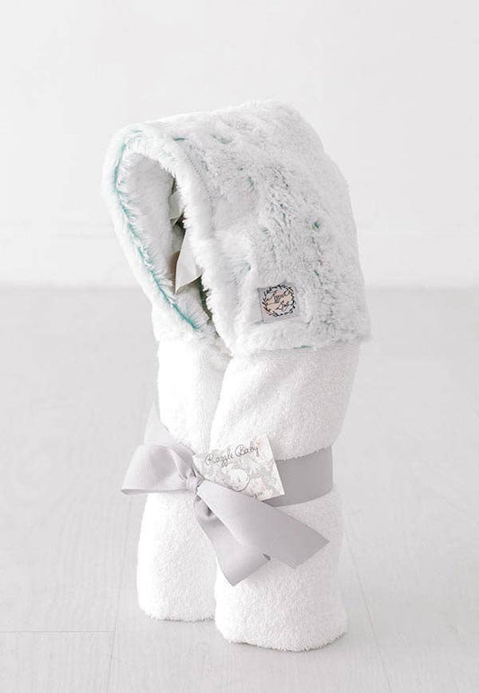 Mallard Frost on white Towel - Tiniboo