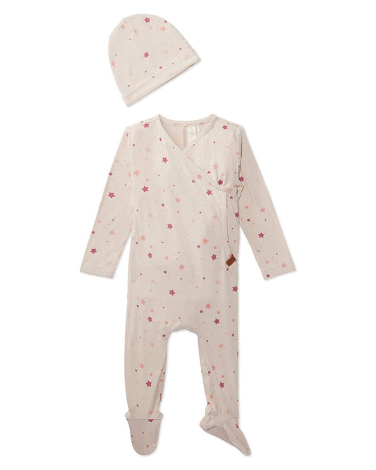 Ribbed Star 2 Pc Footie Set - Tiniboo