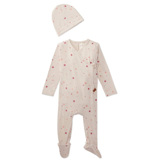 Ribbed Star 2 Pc Footie Set
