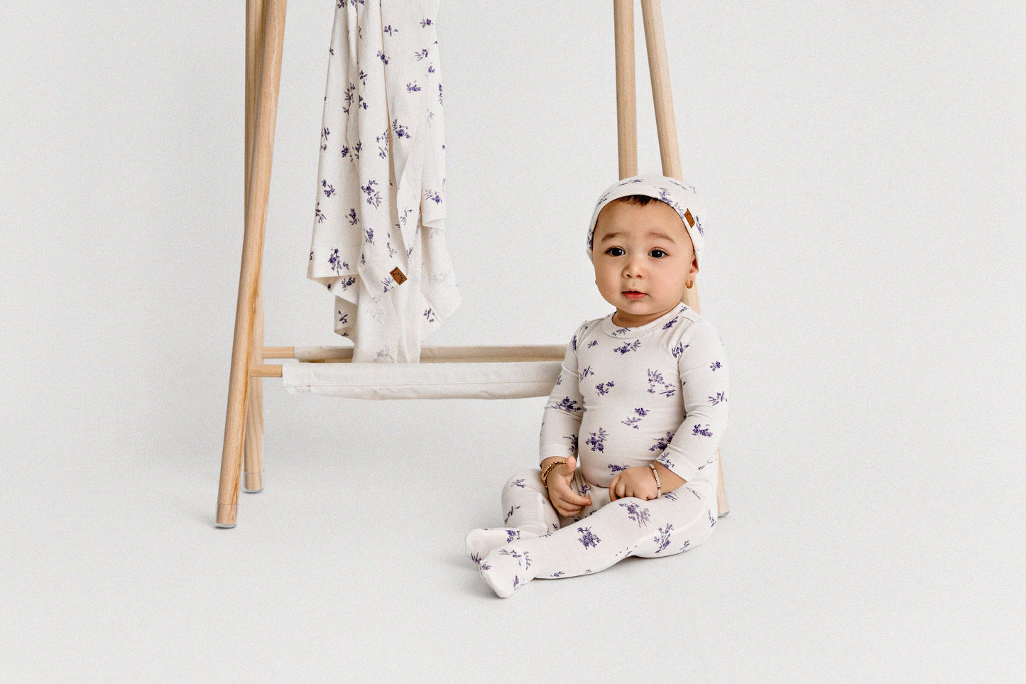 Floral Toile 3 Pc Footie Set - Tiniboo