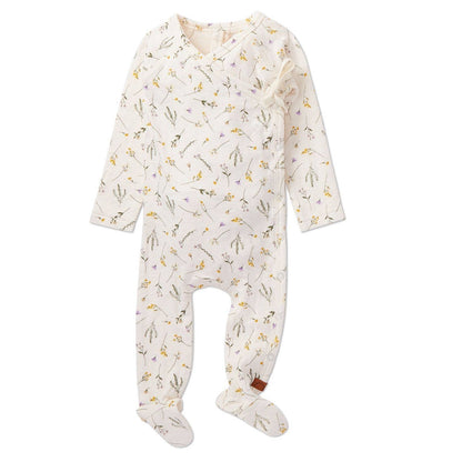 Pretty Petals Pointelle 4 Pc Footie Set